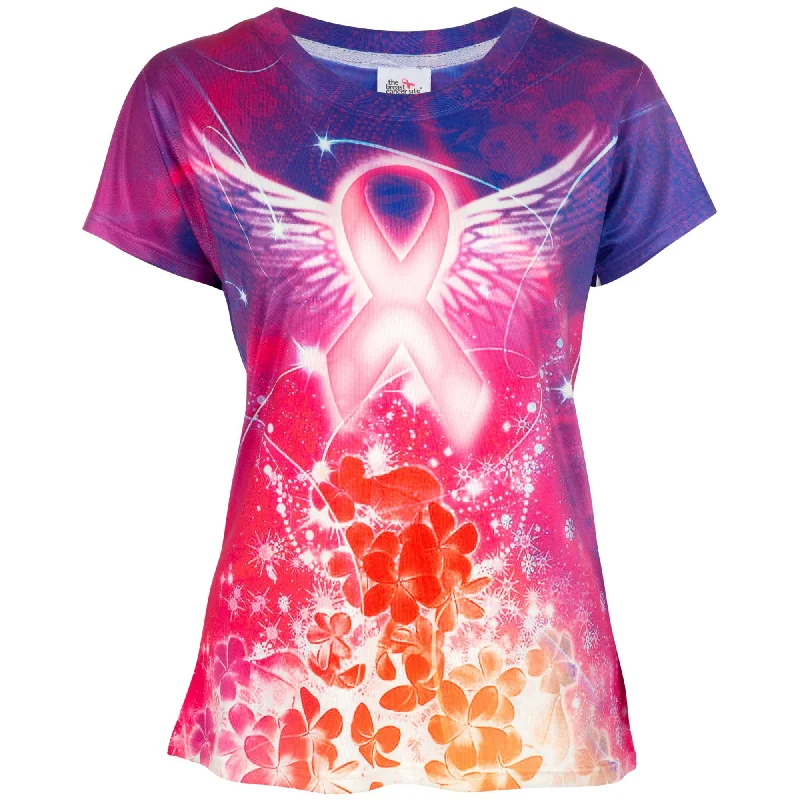 Travel T-ShirtsSpirit Wings Pink Ribbon Tee