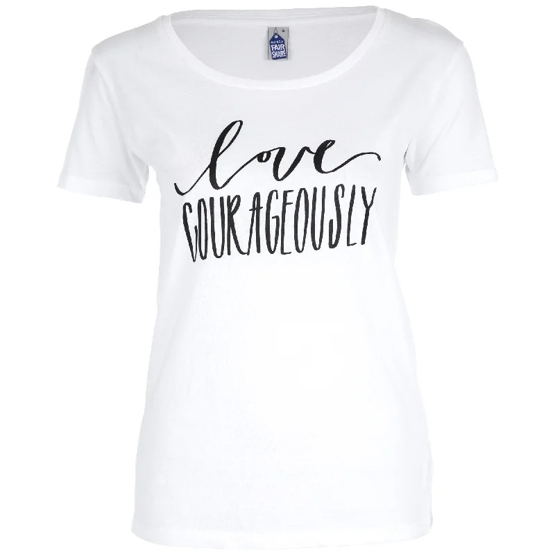 Cotton T-ShirtsLove Courageously Tee