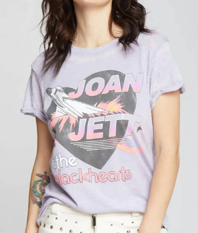 Linen T-ShirtsJoan Jett & The Blackhearts Rocket Tee In Lilac