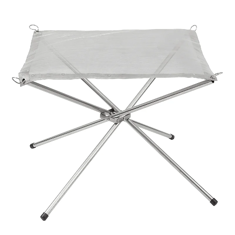 Streetwear T-ShirtsIpree¬Æ Folding Camp Stove Fire Frame Stand Wood Burning Grill Stainless Steel Rack Heater