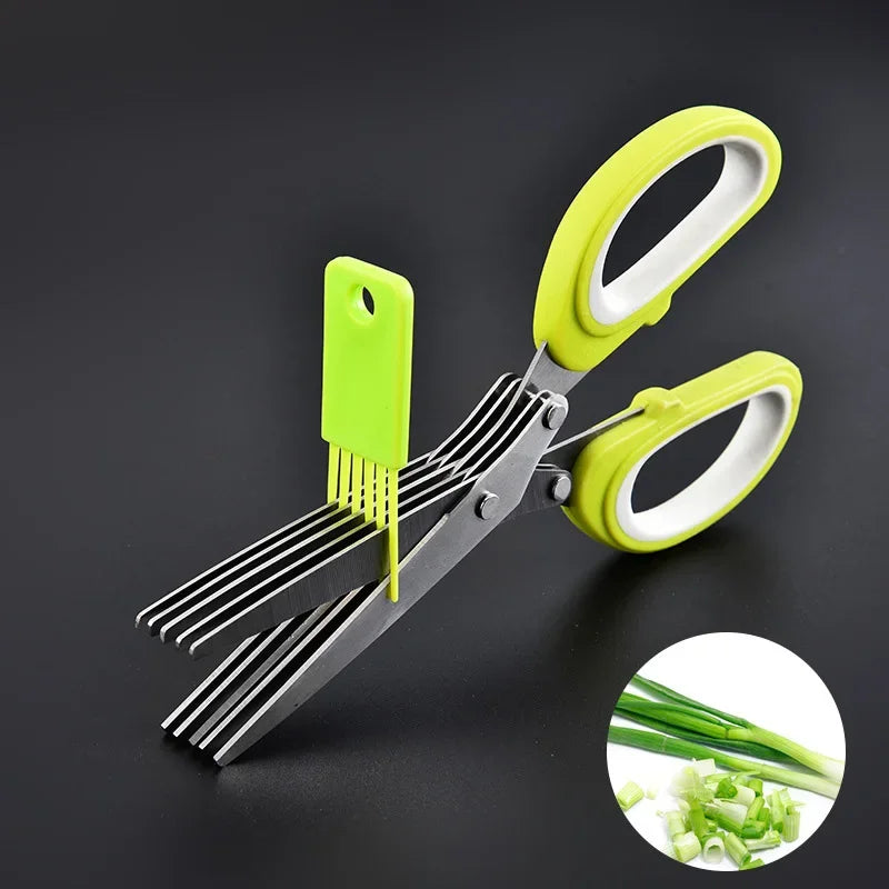 Athletic T-ShirtsMulti-Layer Stainless Steel Herb Scissors