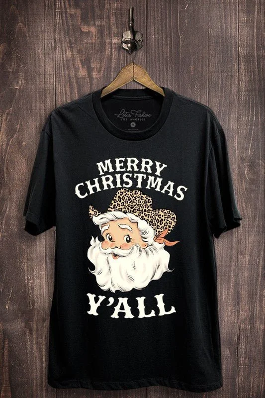 Festival T-ShirtsChristmas Leopard Santa Tee