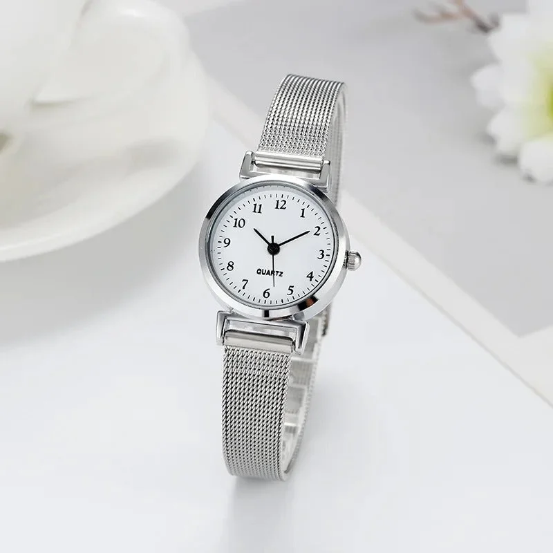 High-Fashion T-ShirtsSilver Stainless Steel Women's Fashion Watch