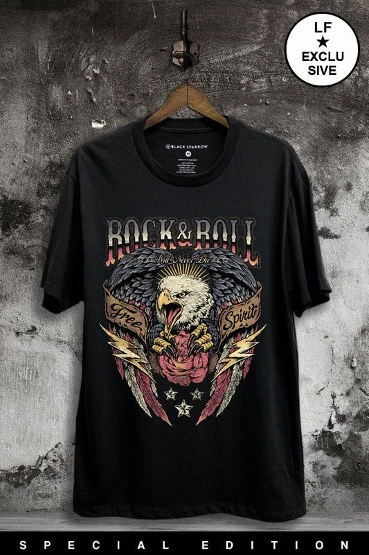 V-Neck T-ShirtsRock & Roll Eagle Tee