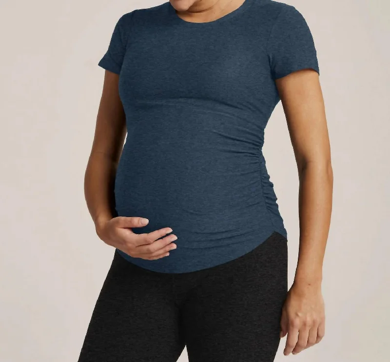 Sheer T-ShirtsFeatherweight One + Only Maternity Tee In Navy