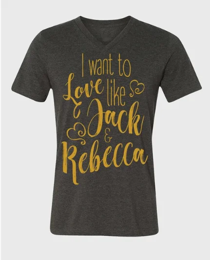 Boat Neck T-ShirtsLove Like Jack & Rebecca Graphic Tee - Unisex