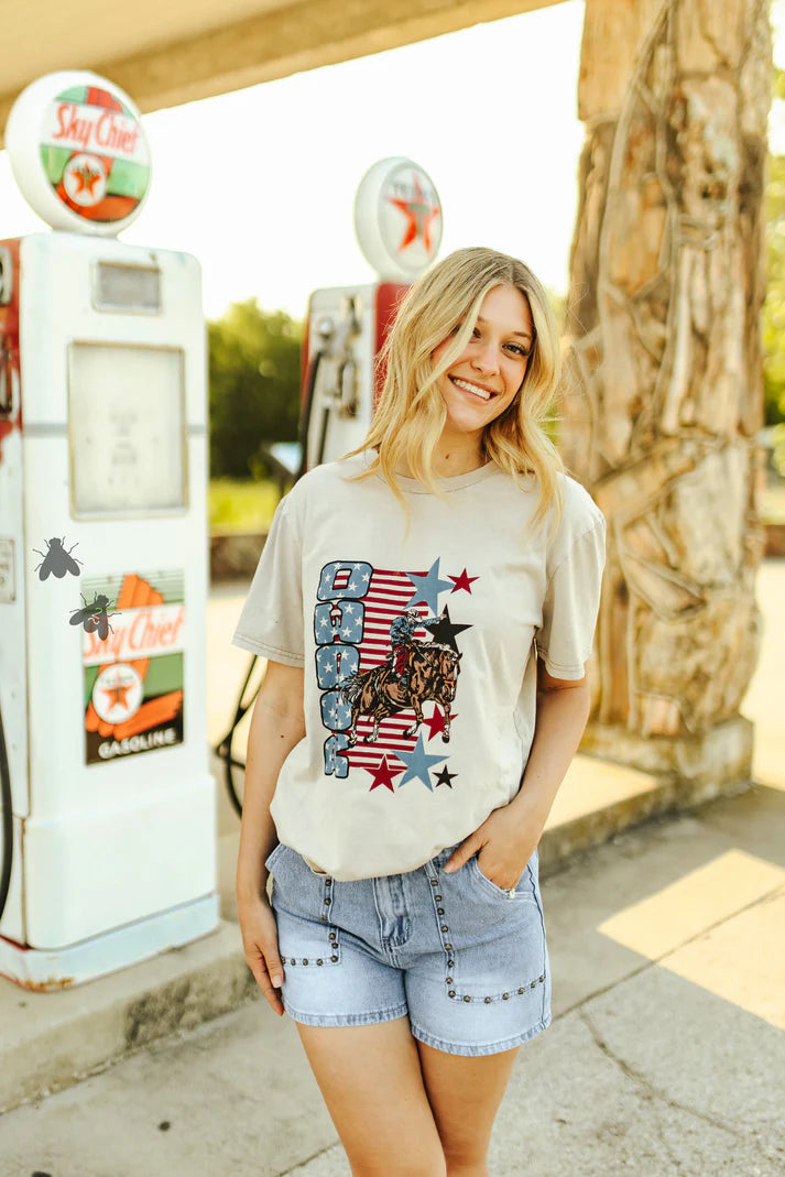 Cropped T-ShirtsRodeo Folk Tee