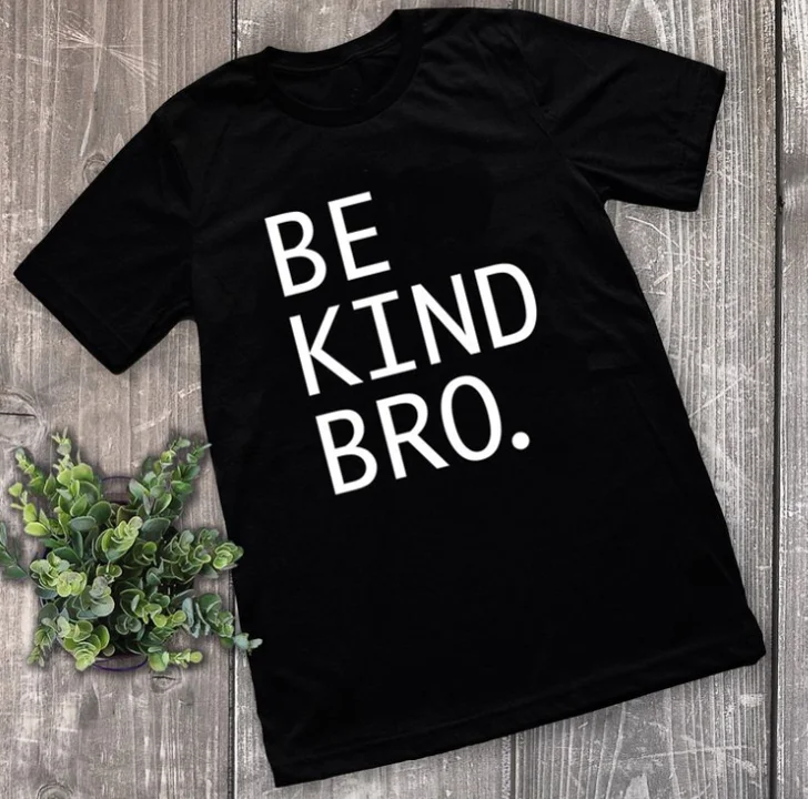 Asymmetrical T-ShirtsBe Kind Bro - Unisex Tee in Black