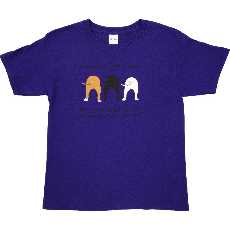 Blended Fabric T-ShirtsDog Wiggle Youth Tee