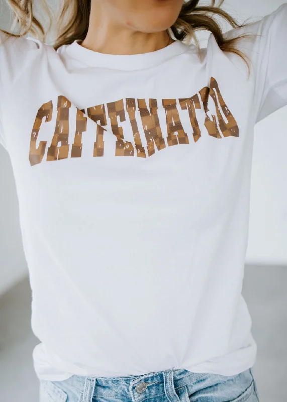 Ruffled T-ShirtsCaffeinated Graphic Tee