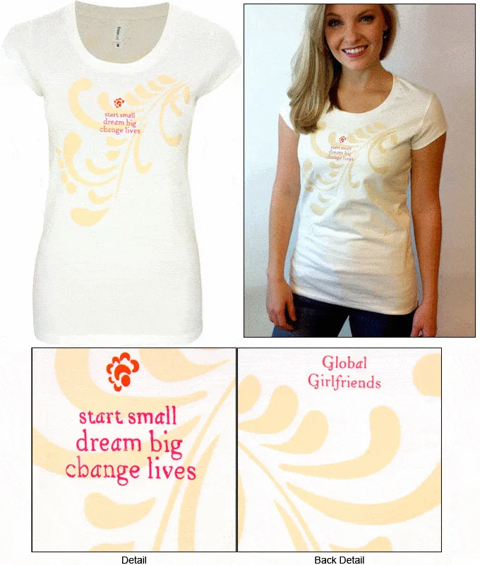 Thermal T-ShirtsStart Small Dream Big Change Lives Swirl Tee