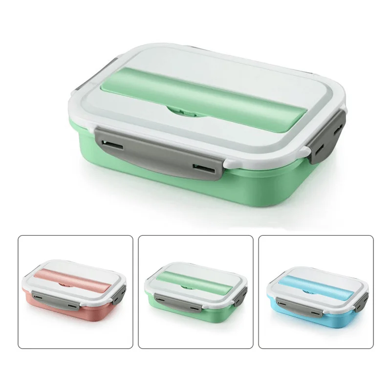 Limited Edition T-Shirts304 Stainless Steel Insulated Bento Lunch Box Leak-Proof with 4 Compartments for Outdoor Camping Picnic