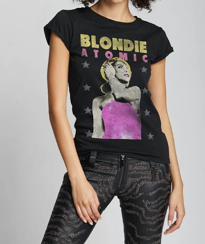 Sheer T-ShirtsBlondie Atomic Tee In Black