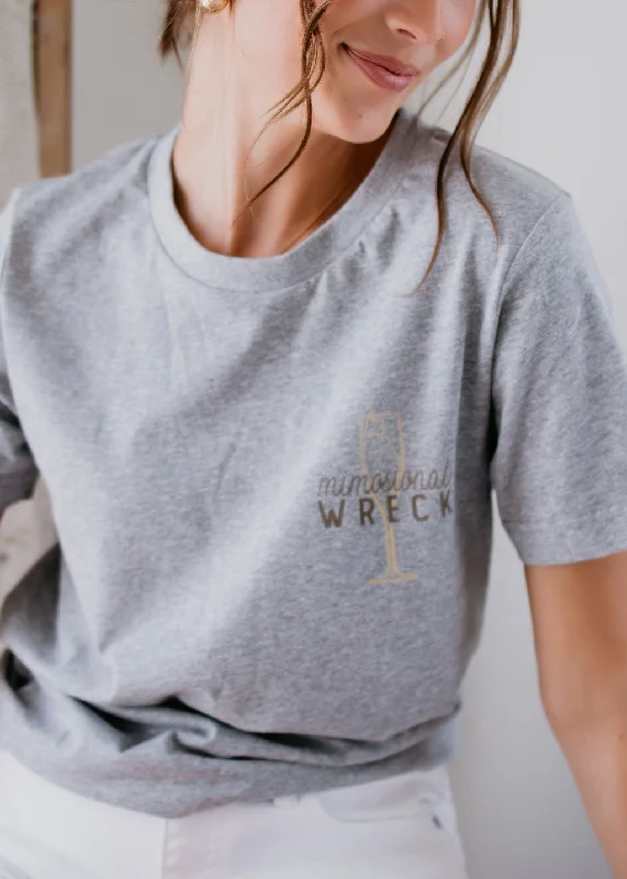 Off-Shoulder T-ShirtsMimosional Wreck Graphic Tee