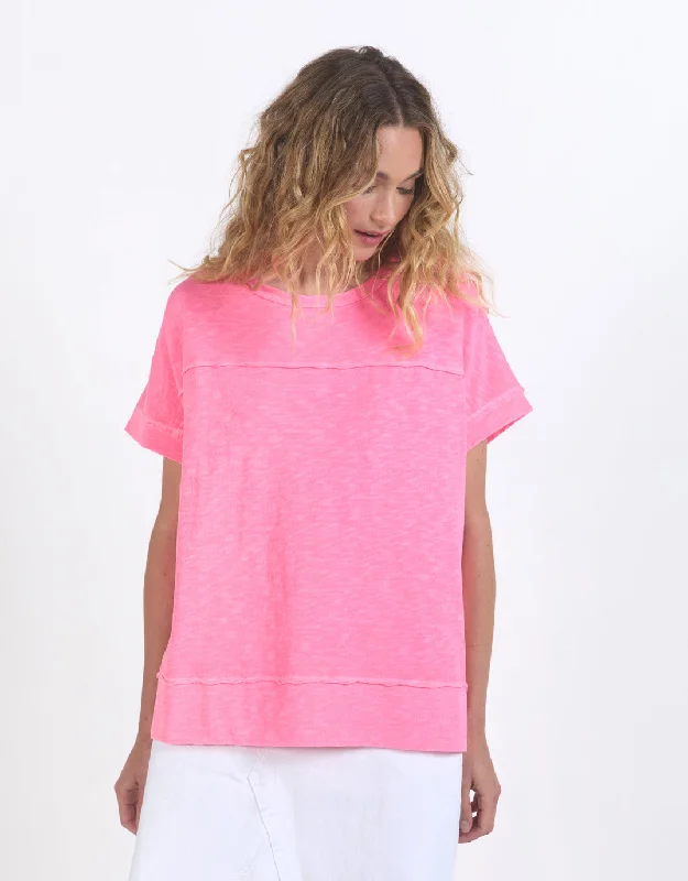 Collaborative T-ShirtsAllison Tee - Neon Rose