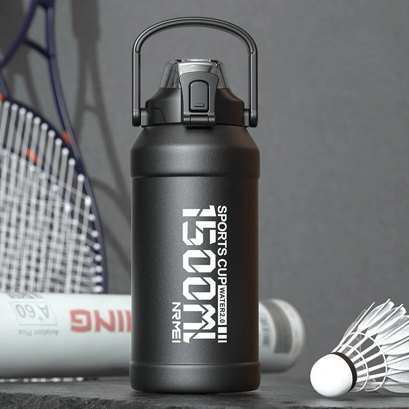 Gym T-ShirtsInsulated Stainless Steel Water Bottle with Removable Straw