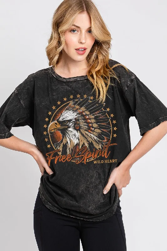 Zippered T-ShirtsFree Spirit Wild Heart Mineral Tee