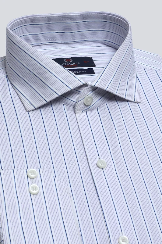 Light Purple Stripes Formal Autograph ShirtTravel Shirts