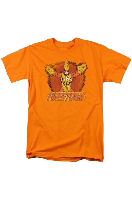 DC Comics Ring Of Firestorm Short Sleeve Adult Tee / T-ShirtLongline Short Sleeve Tops