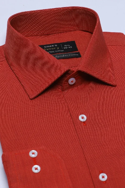 Red Plain Formal ShirtPocket Shirts