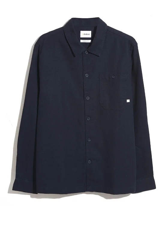 Farah Firmin Overshirt, True NavyFringed Shirts