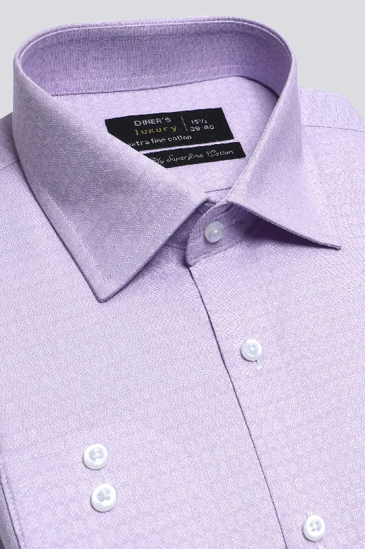 Purple Texture Formal ShirtSilk Shirts