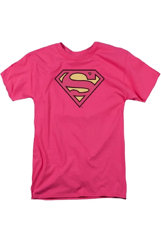 DC Comics Superman Classic Logo Short Sleeve Adult Tee / T-ShirtRecycled Fabric Short Sleeve Tops