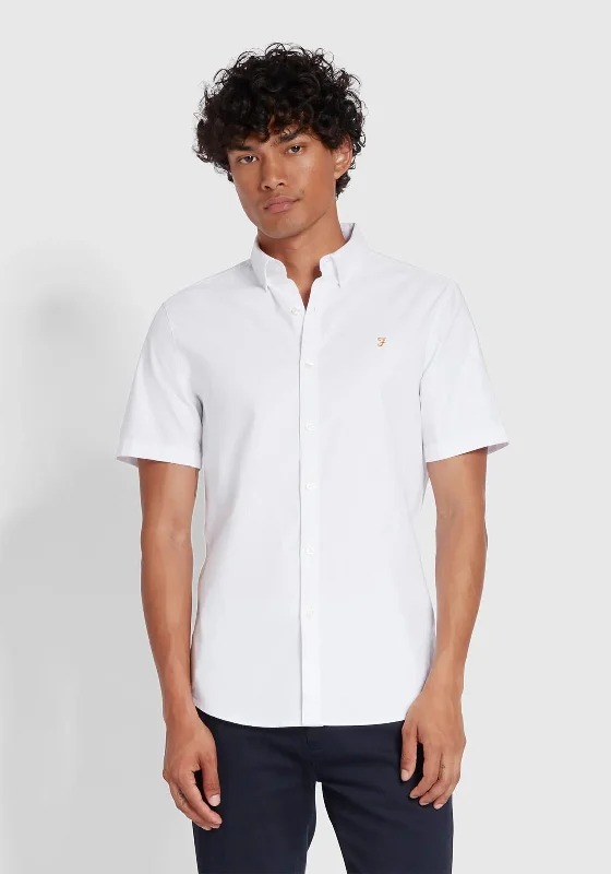 Farah Brewer Oxford Shirt, WhiteSkateboard Shirts