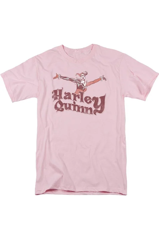 DC Comics Harley Hop Vintage Short Sleeve Adult Tee / T-ShirtDistressed Short Sleeve Tops