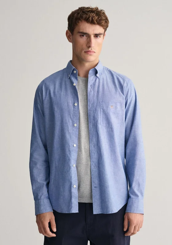 Gant Linen Shirt, Rich BlueHunting Shirts