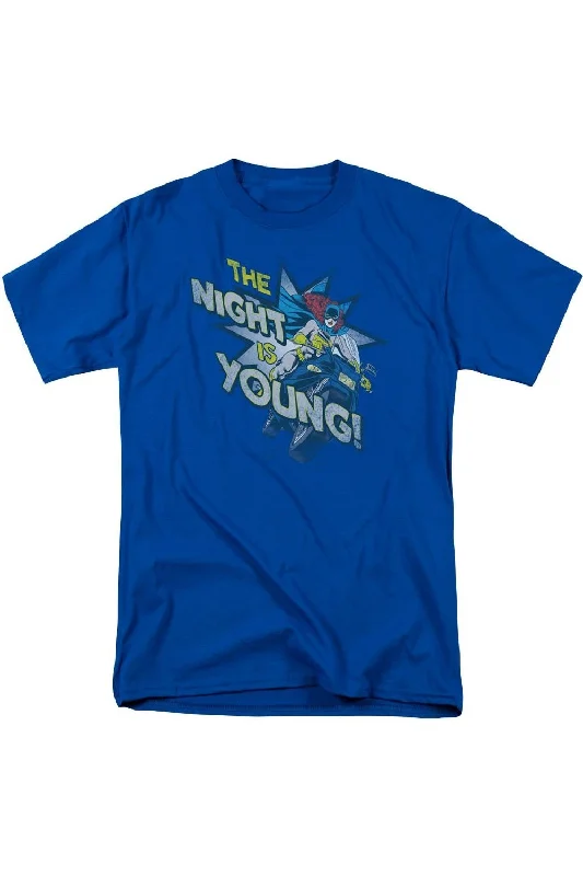 DC Comics The Night Is Young Short Sleeve Adult Tee / T-ShirtCompression Short Sleeve Tops