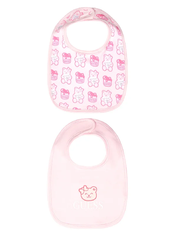 Eco Pink 2-Piece Bib Set