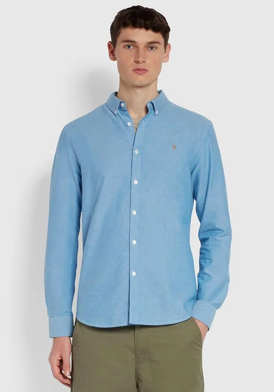 Farah Brewer Oxford Shirt, Mid BlueUrban Shirts