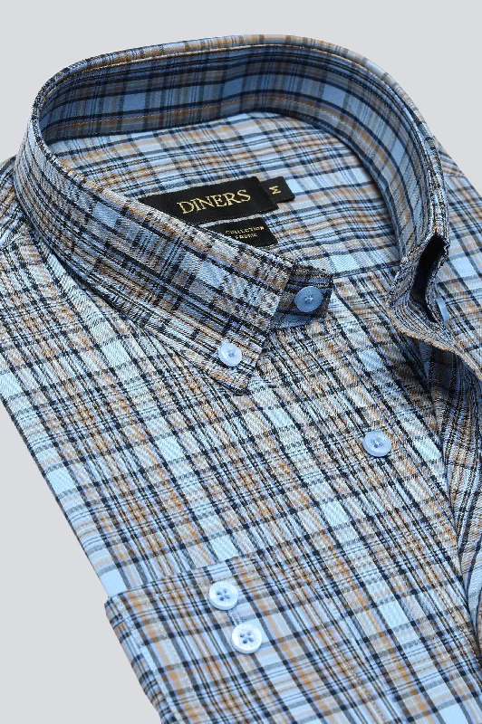 Multicolor Tattersall Check Casual ShirtDesigner Shirts