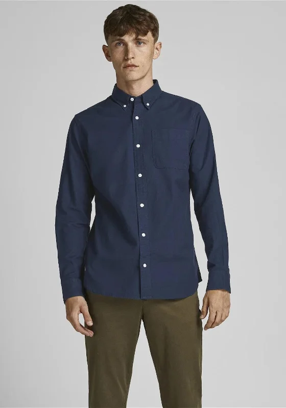 Jack & Jones Brook Oxford Shirt, Navy BlazerSports Team Shirts