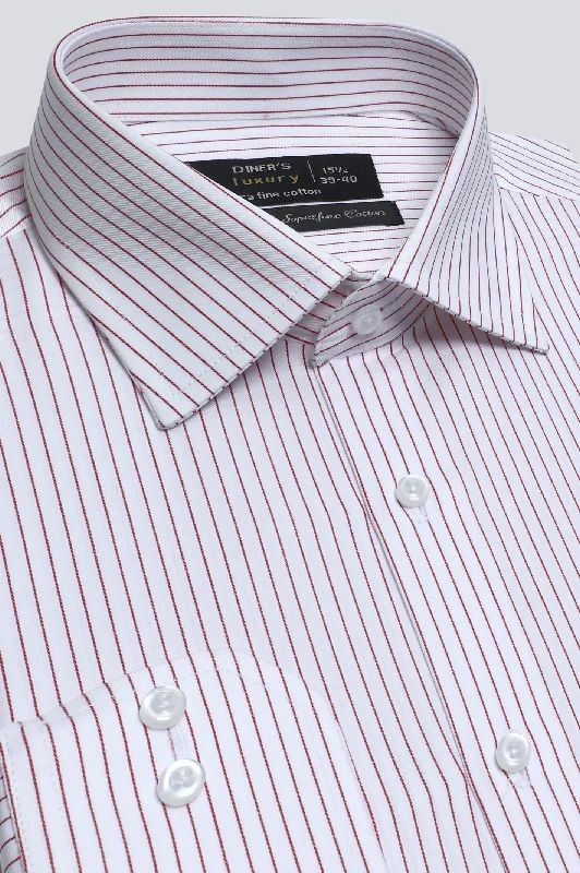 Red Stripes Formal ShirtMetallic Shirts