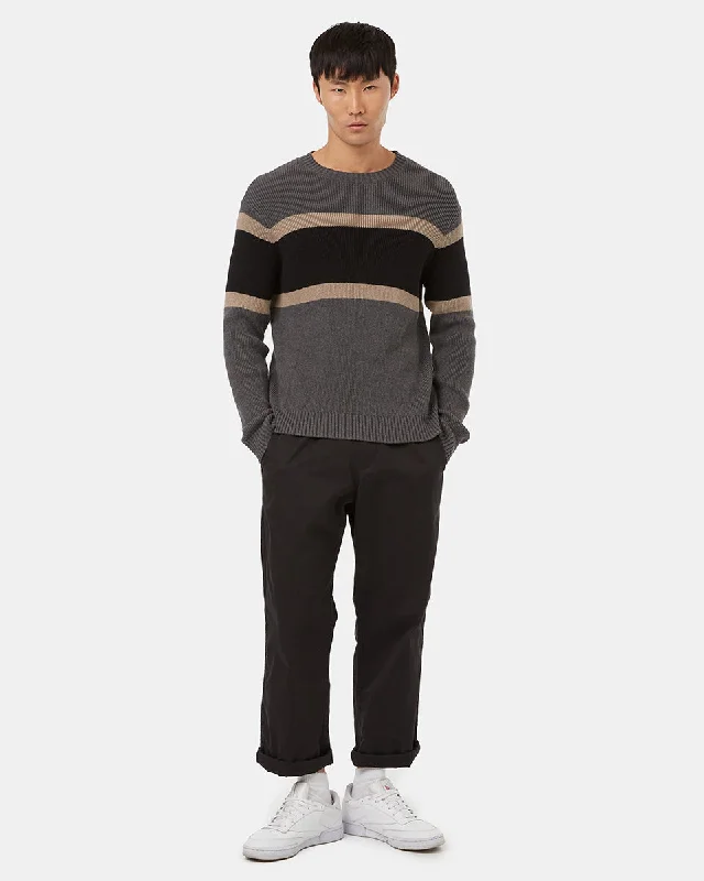 Highline Ribbed Blocked CrewCrewneckdye