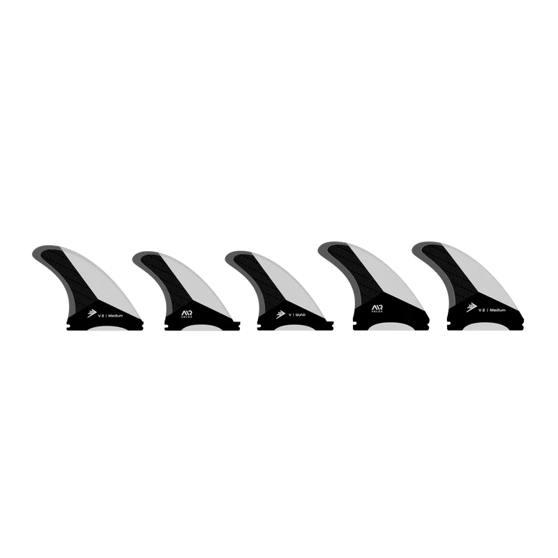 Firewire Velox Futures Tri/Quad Fin Set-White/Charcoal-Medium