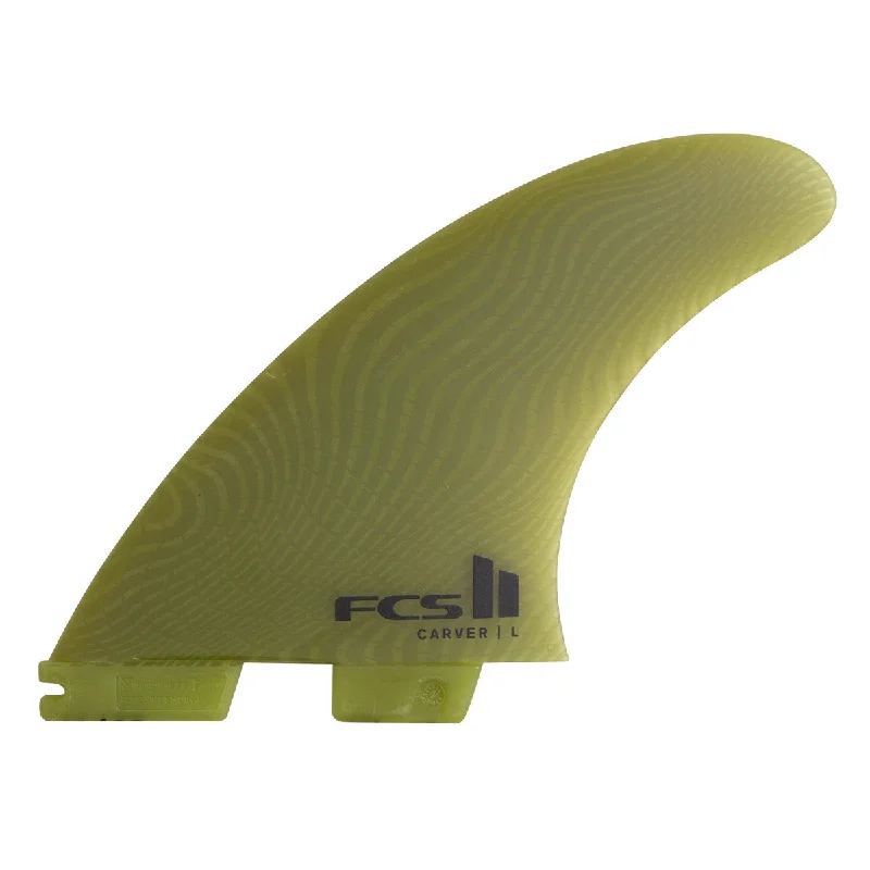 FCS II Carver Neo Glass Tri Fin Set-Eucalyptus-Large