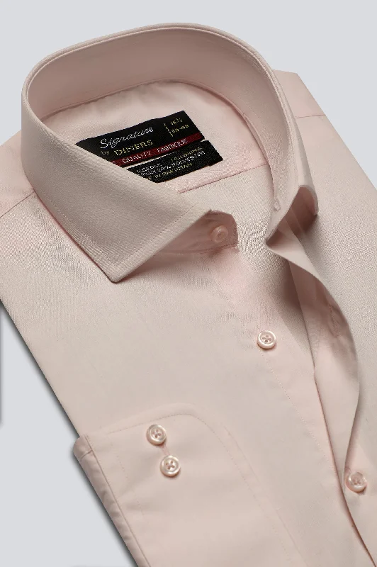 Light Pink Plain Formal ShirtLounge Shirts