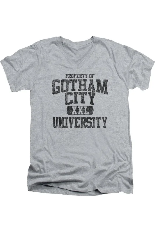 Batman Property Of Gcu Short Sleeve Adult V Neck Tee / T-ShirtLounge Short Sleeve Tops