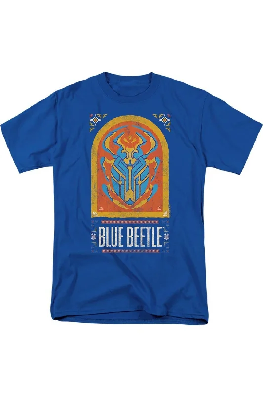 Blue Beetle (2023) Archway Short Sleeve Adult Tee / T-ShirtQuick-Dry Short Sleeve Tops