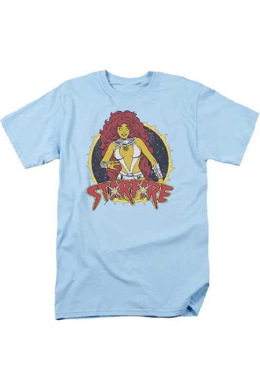 DC Comics Starfire Short Sleeve Adult Tee / T-ShirtBlended Fabric Short Sleeve Tops