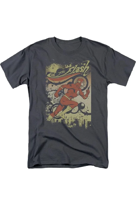 DC Comics Flash Just Passing Through Short Sleeve Adult Tee / T-ShirtHemp Short Sleeve Tops