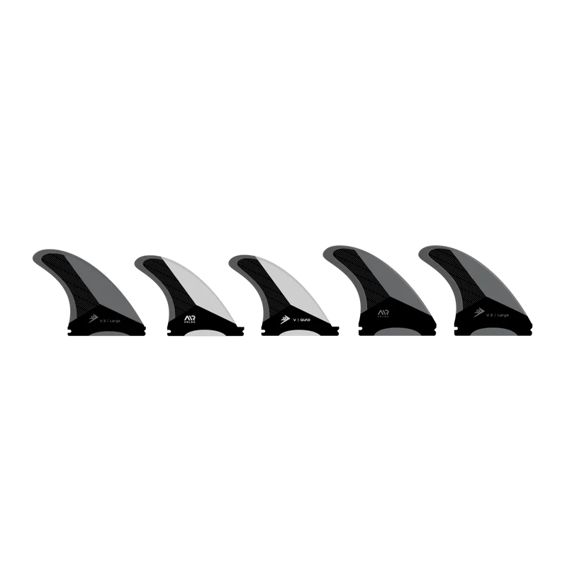 Firewire Velox Futures Tri/Quad Fin Set-White/Charcoal-Large