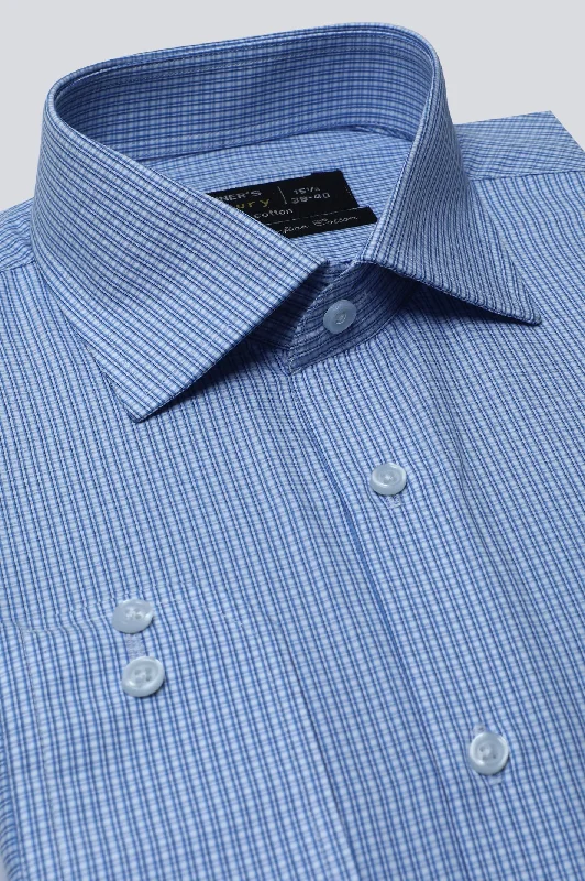 Multicolor Pin Check Formal ShirtQuick-Dry Shirts