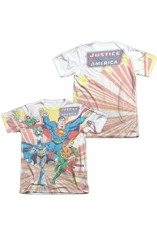 DC Comics Coming At You (Front/Back Print) Adult Poly/Cotton Short Sleeve Tee / T-ShirtCamping Short Sleeve Tops