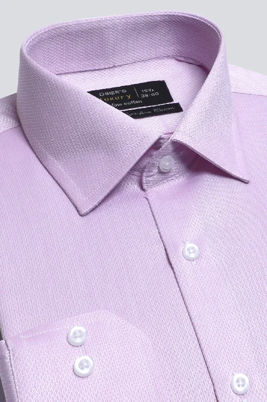 Pink Texture Formal ShirtLinen Shirts