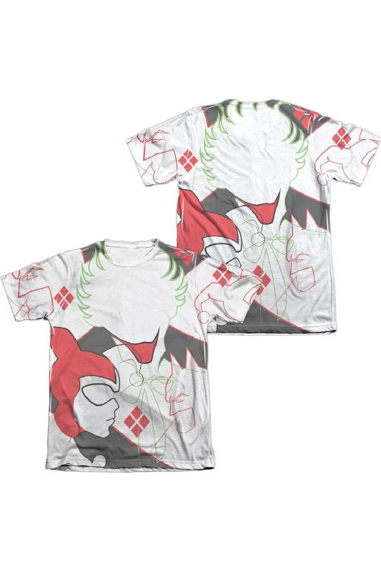 DC Comics Joker/Harley Inline (Front/Back Print) Adult Poly/Cotton Short Sleeve Tee / T-ShirtHiking Short Sleeve Tops