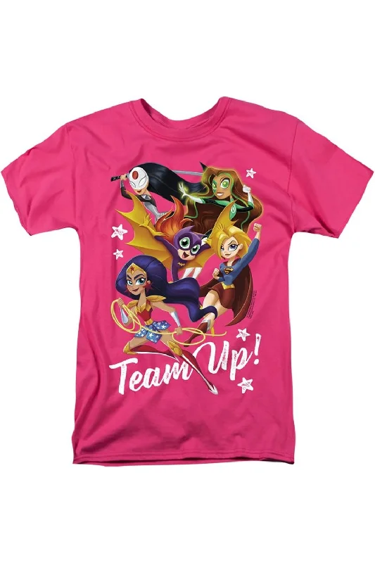 DC Comics Superhero Girls Team Up Short Sleeve Adult Tee / T-ShirtUrban Short Sleeve Tops